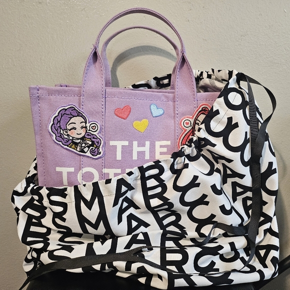 New Marc Jacobs Customized Kpop Huntrex/Saja Boy/Demon Hunter Tote Bag w/Dust Bg - Picture 6 of 7